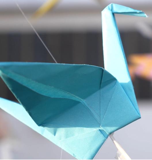 Learn how to make a paper crane.