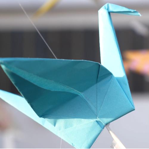 Learn how to make a paper crane.